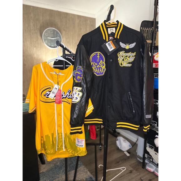 SZ L - Kobe Bryant Letterman Jacket & Baseball Jersey - new w/ tags - Picture 3 of 3